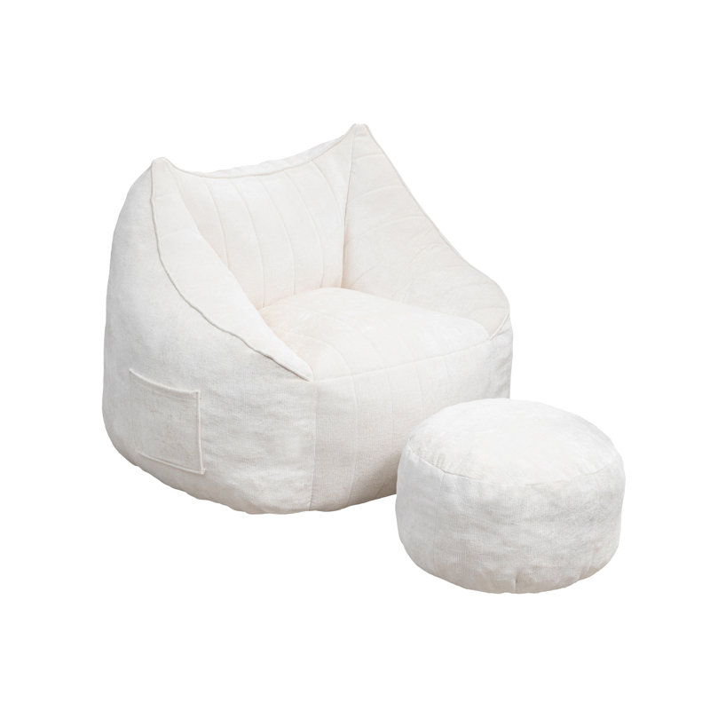 Fabric Bean Bag Chair, Beige
