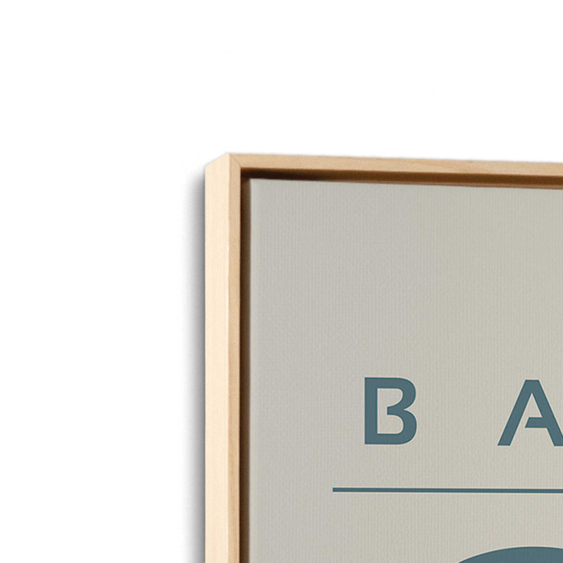 Strom Blue Retro Bauhaus, affiche I, reproduction sur toile, H 18,75 po x l 12,75 po, Érable américain