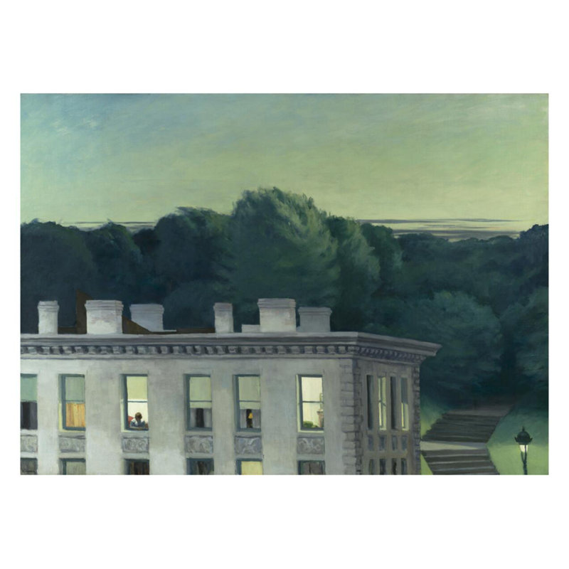 House at Dusk par Edward Hopper - Impression giclée, H 22 po x l 28 po