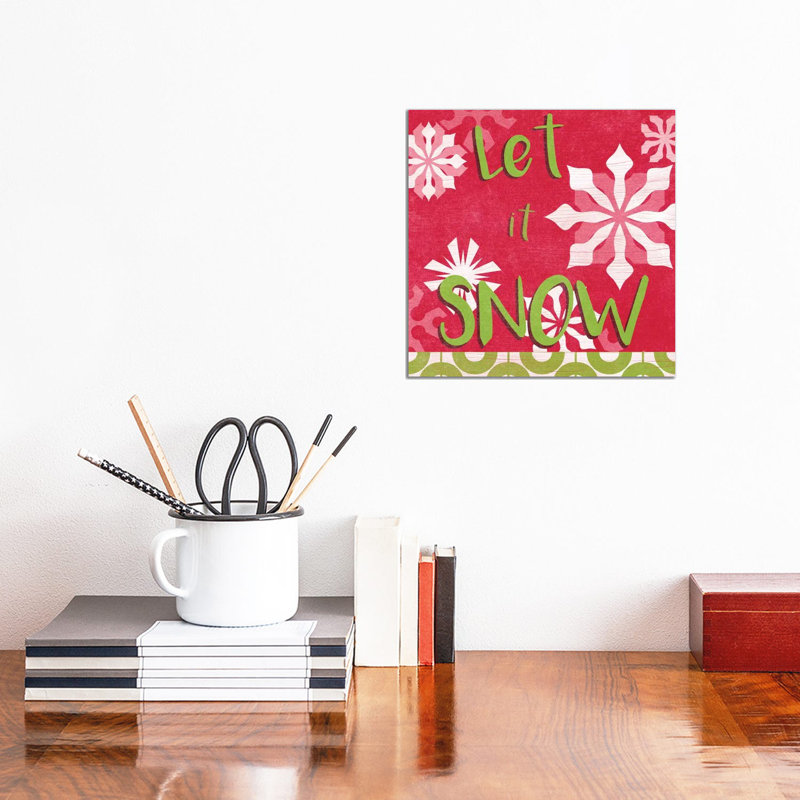 Let's Get Jolly VI by June Erica Vess - Wrapped Canvas Print, 30.48 cm H x 30.48 cm W