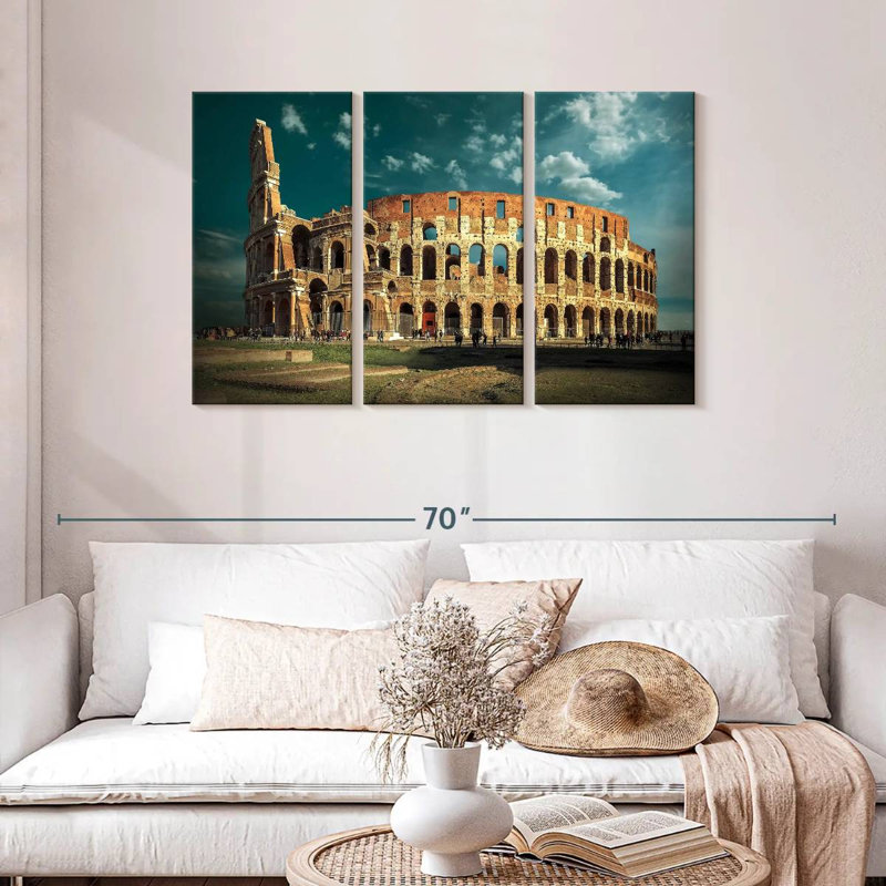Sebbie Colosseum Sunlit à Rome, H 28 po x l 45 po
