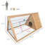 Cage pour animaux 46 po x 24 po en bois jaune pour l'extérieur avec fil de ventilation et de ventilation