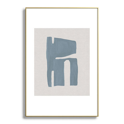 Mid Century Blue II, encadré sur papier
