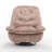 Natural Brown Recliner, Reclining Lazy Chair, Mobile Phone Holder, Large And Comfortable Reading Chair, Swivel Gliding Rocking Chair, Gold-Stamped Velvet-453407438