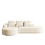 Chenille beige moderne, canapé modulaire, 3 coussins, matériau à haute résilience, sans assemblage, chenille modulaire confortable avec bords arrondis et respirants, conception d'oreiller, idéale pour le salon-1318391430-1318391480