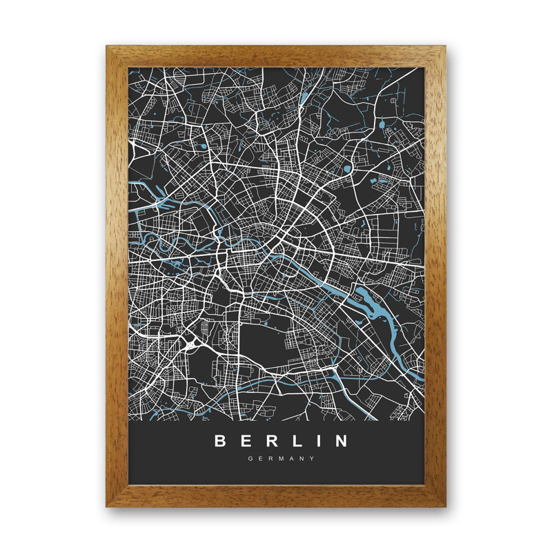 Berlin - Print, Brown Paper, 34cm H x 25cm W x 3cm D