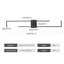 Gurine 140cm LED Dimmable Black Flush Mounted Sconce