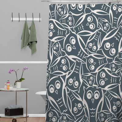 Rideau de douche simple heather dutton night hibou