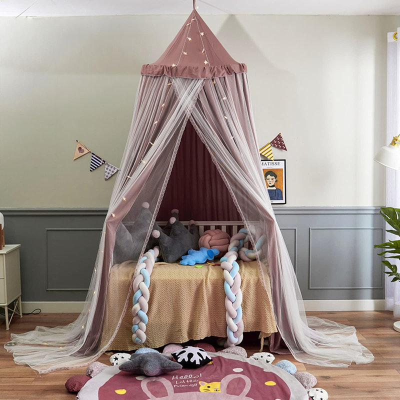 Adiyan Polyester Bed Canopy, Red