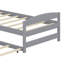 Lit plateforme peu encombrant avec lit gigogne et support en lattes de bois robuste-1433660377