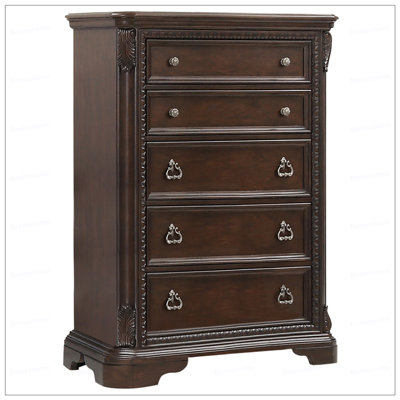 Mahogany Traditional 5 Drawer Chest