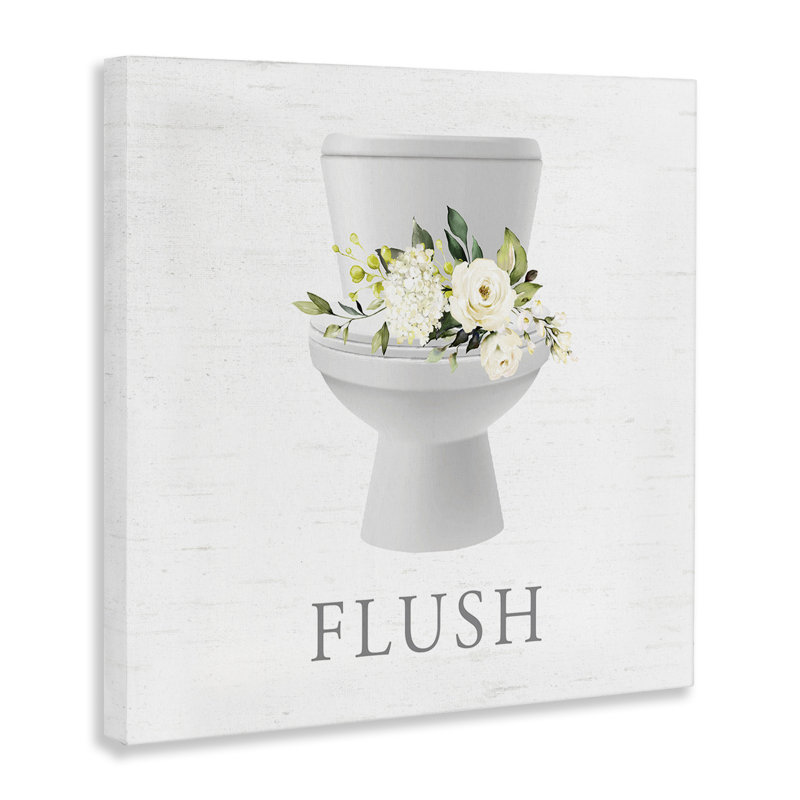 Art mural sur toile Flush Floral, H 17 po x l 17 po