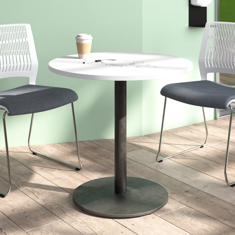 Table ronde pour salle de pause, H 29 po x L 30 po x l 30 po