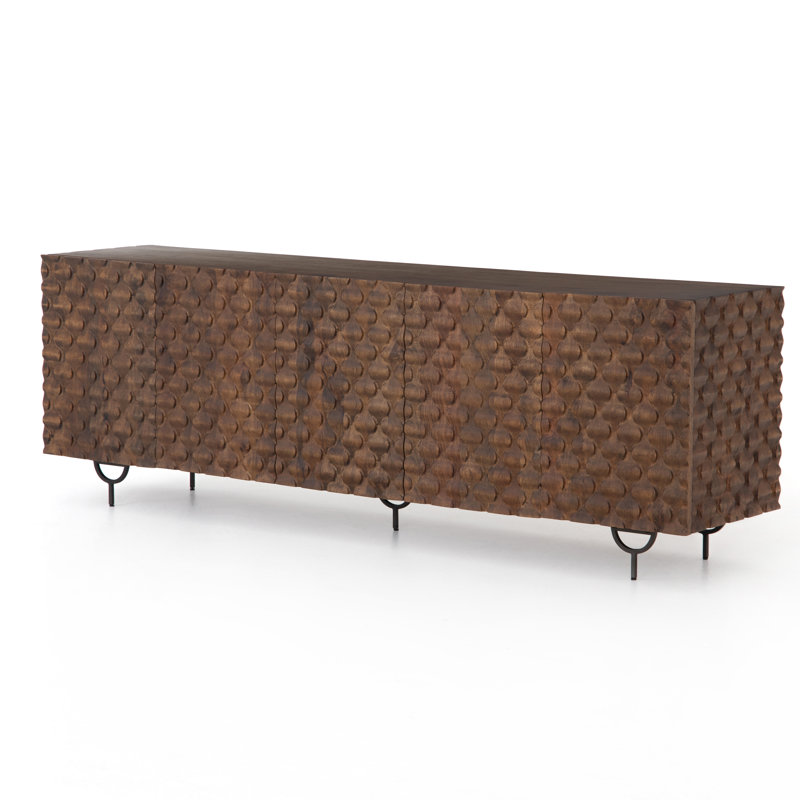 Rio Media Console, Antique Brown