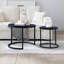 Ensemble de 2 tables basses Black Top