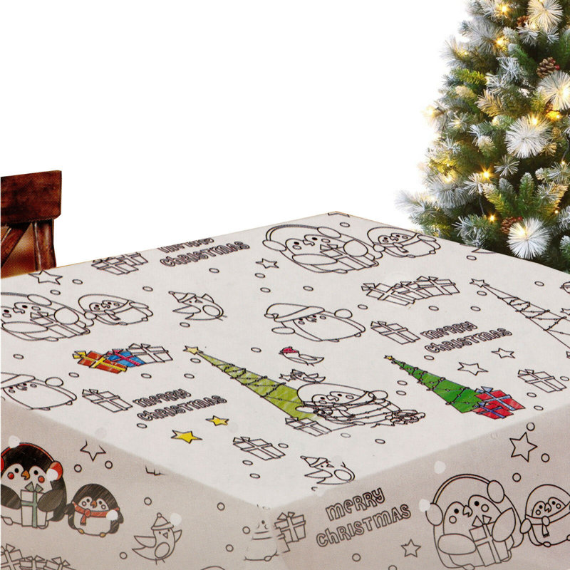 2 X Colour Your Own Christmas Tablecloths