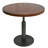 Bungaroo Walnut Round Solid Wood Top Metal Base Dining Table