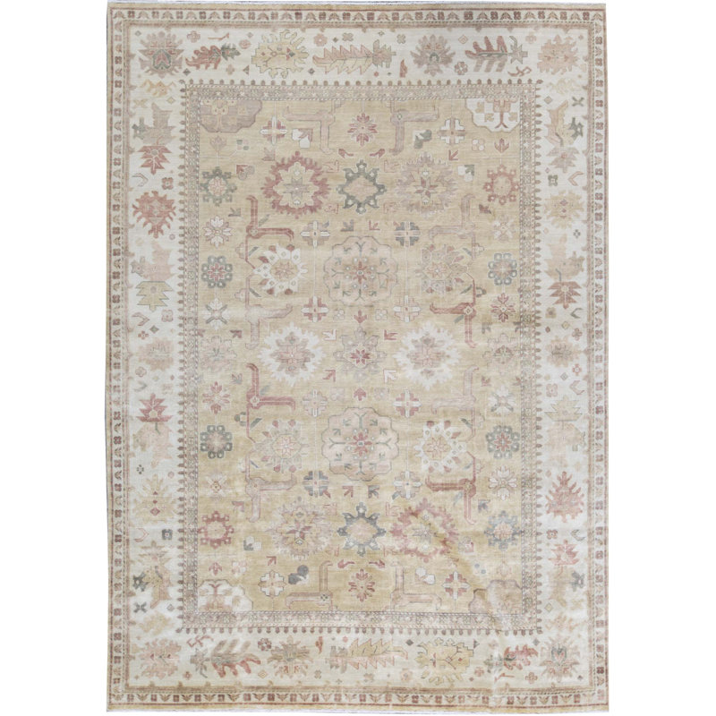 Oushak Hand Woven Wool Oriental Area Rug