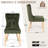 Green Upholstered Dining Chairs Set Of 2 Tufted Backrest Solid Wood Legs Modern Classic Design For Kitchen Dining Room Living Room-126592381