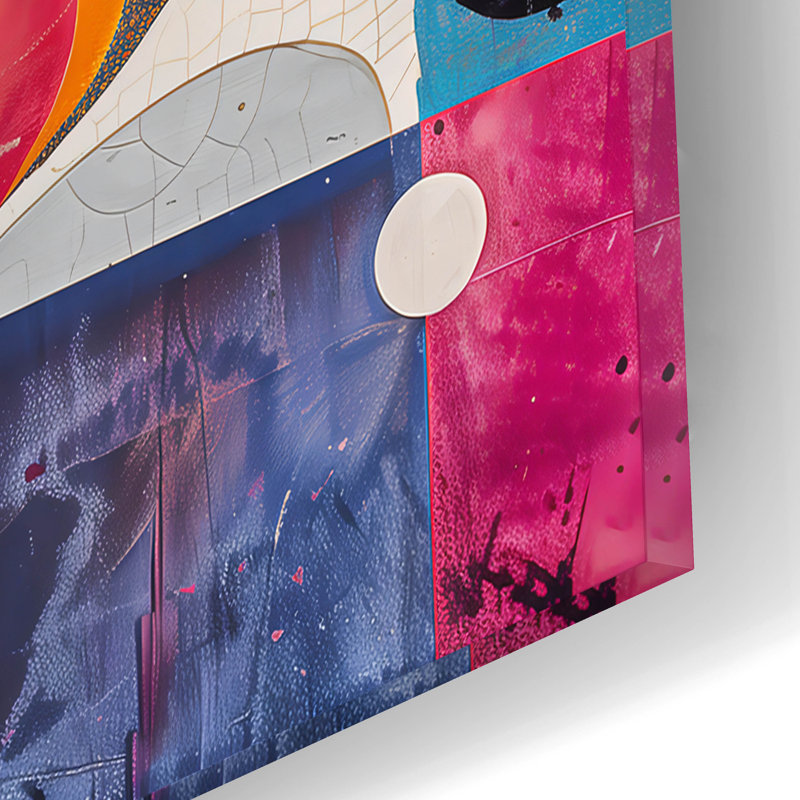 Art mural en verre Ivy Bronx «The Eyes No 2» par Andreas Magnusson, H 12 po x l 16 po x P 0,13 po
