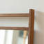 Miroir pleine longueur rétro et minimaliste en noyer noir