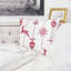 Ensemble de 2 coussins décoratifs de Noël blanc de 20 pouces avec insert de renne rouge brodé de flocons de neige et de coussins décoratifs