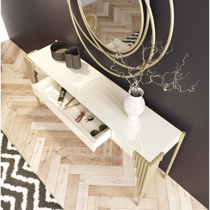 Imperium Console With Mirror R27-100, 72" H x 50" W x 20" D
