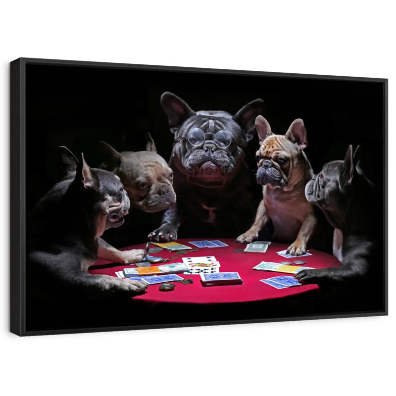 " Dogs Play Poker Wall Art ", 9" H x 13" W