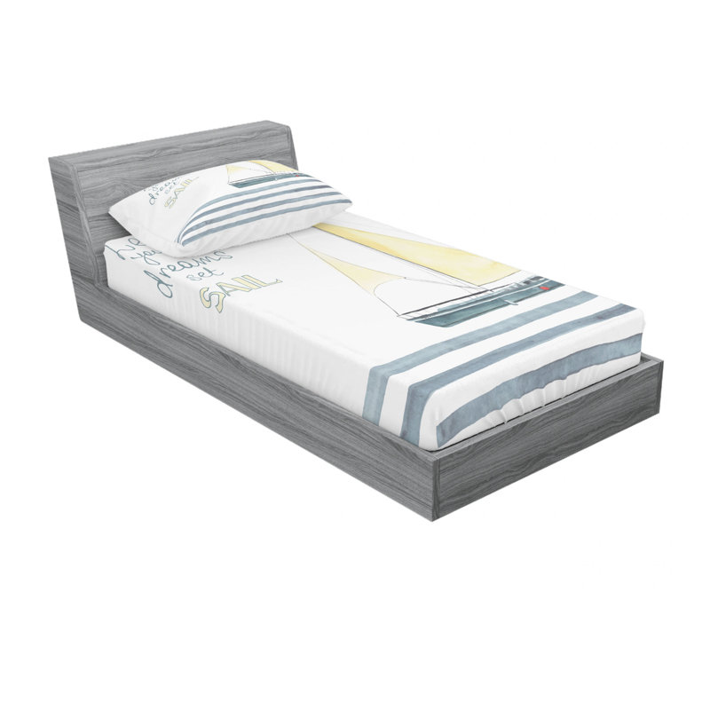 Microfiber Sheet Set, Twin Sheet Set with Fitted Sheet