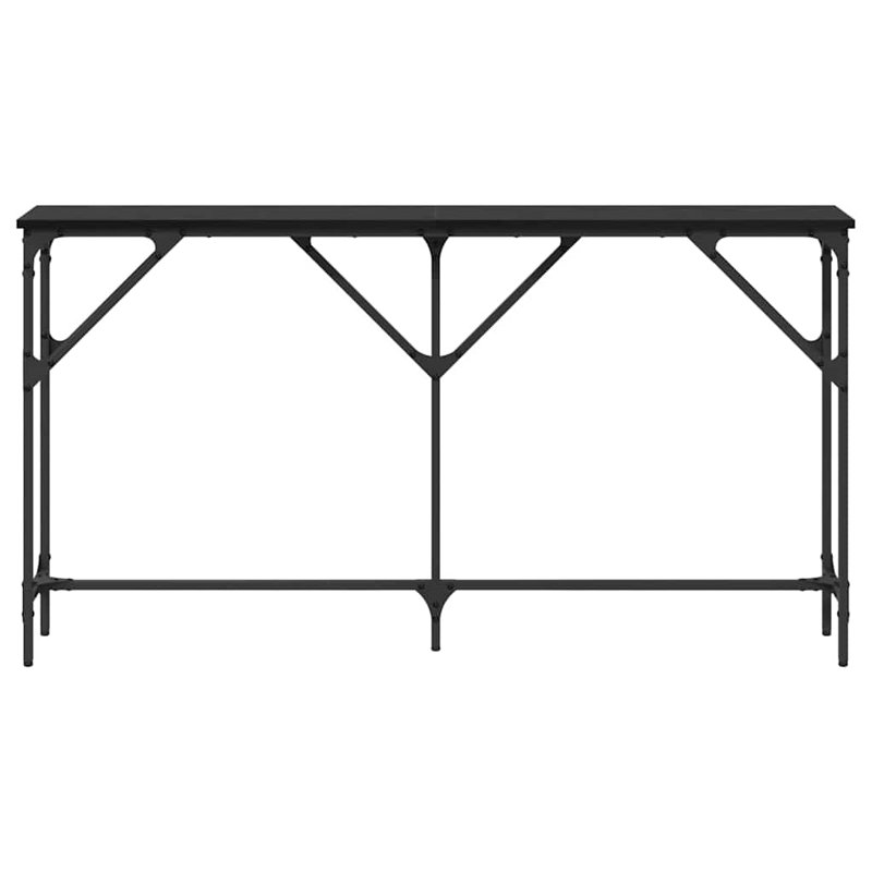 Console Table, 75cm H x 140cm W x 23cm D, Black Oak