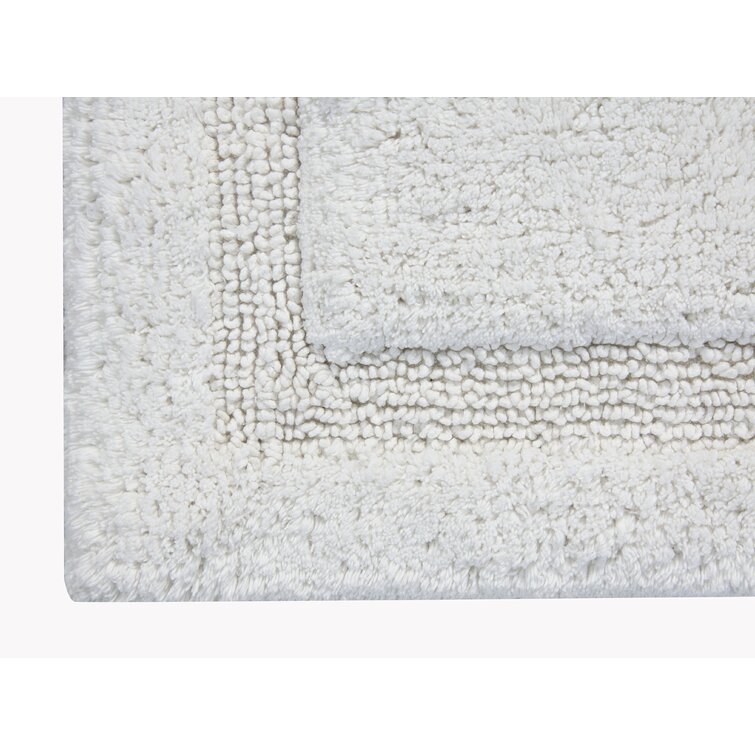 Pullum Rectangle 100% Cotton Non-Slip Regency Bath Rug Alcott Hill Size: 50 x 30, Color: Sage Green