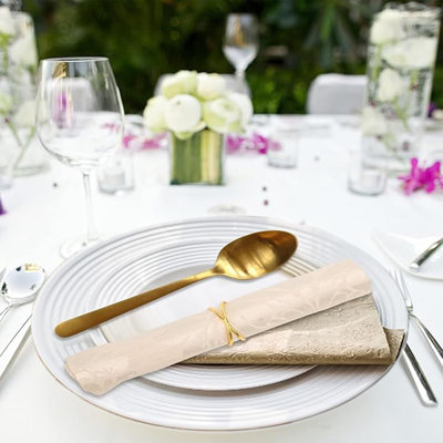 12 PCS Metal Spiral Napkin Rings(Spiral) Napkin Holders