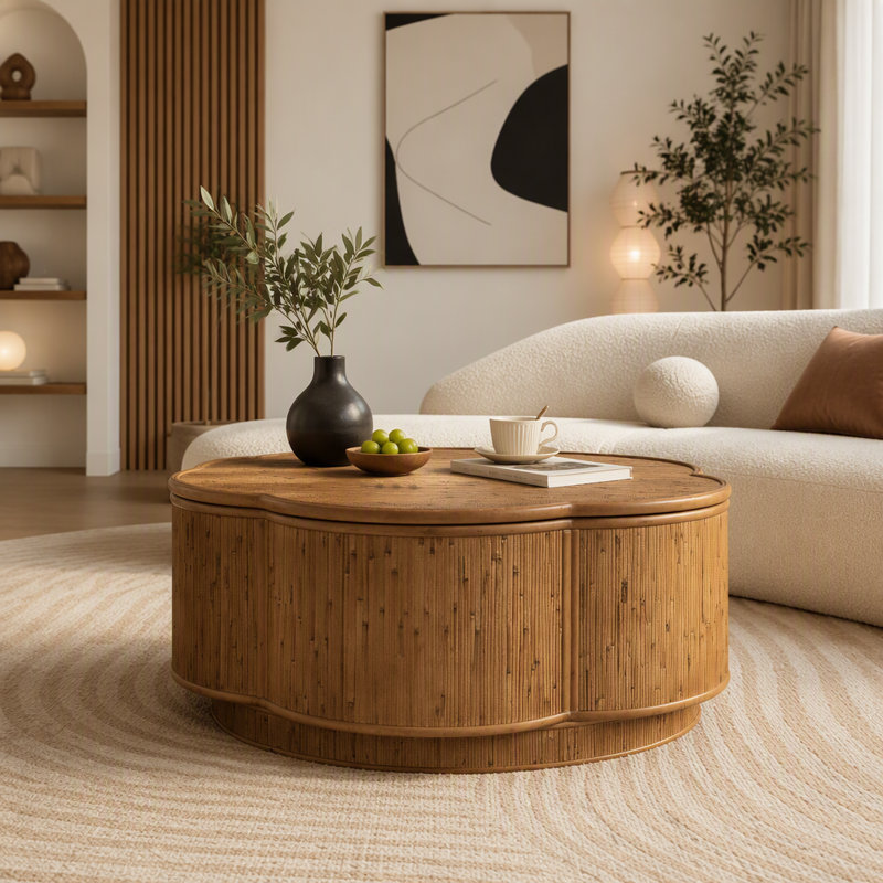 Table basse avec rangement amovible