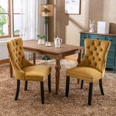 Ensemble de 2 chaises de salle à manger rembourrées