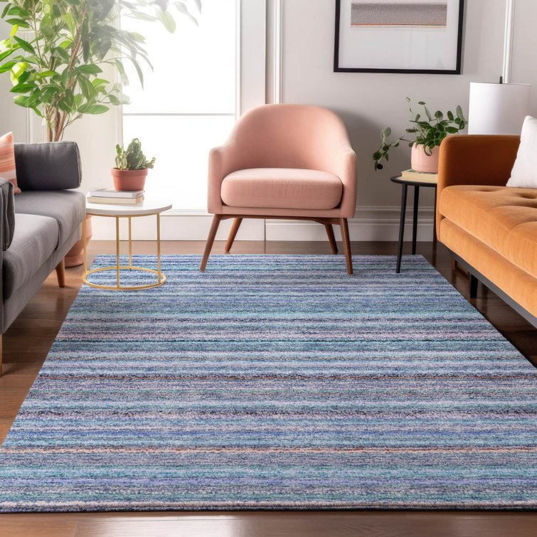 Premium Machine Washable Cerrito AMF598 Sky Rug