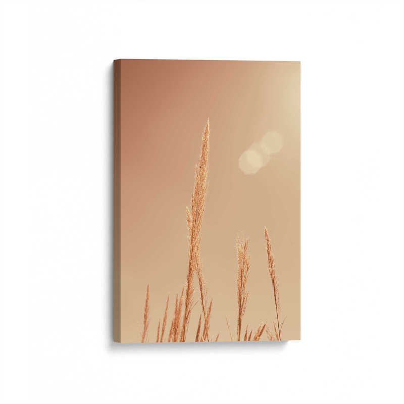 Reproduction d'herbes d'automne sur rouleau, H 18 po x l 12 po x P 1,25 po, Toile tendue