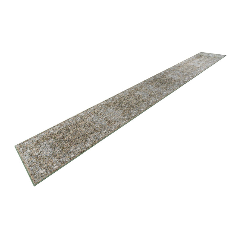 Alresford Oriental Green Area Rug, Runner 2'7" x 13'1"
