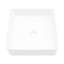 Lavabo vasque en céramique 15,86 po x 15,86 po - Blanc, à faible absorption d'eau, moderne pour la maison, surface de bureau lisse, bâtiment élégant,, maison