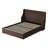 Wingback Upholstered Lift Up Storage Platform Bed with Hydraulic Gas Lift & Piped Trim -204331133-255774901