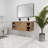 48" Wall Mounted Bathroom Vanity With Double Sink