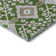 Premium Machine Washable Elaine Green Rug