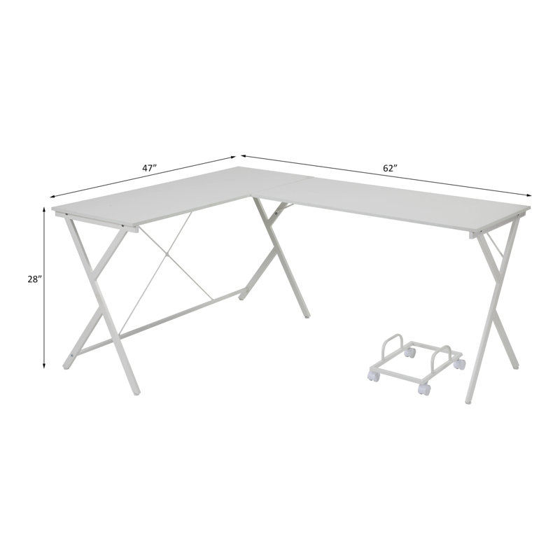Bureau d'ordinateur Dazenus, Blanc