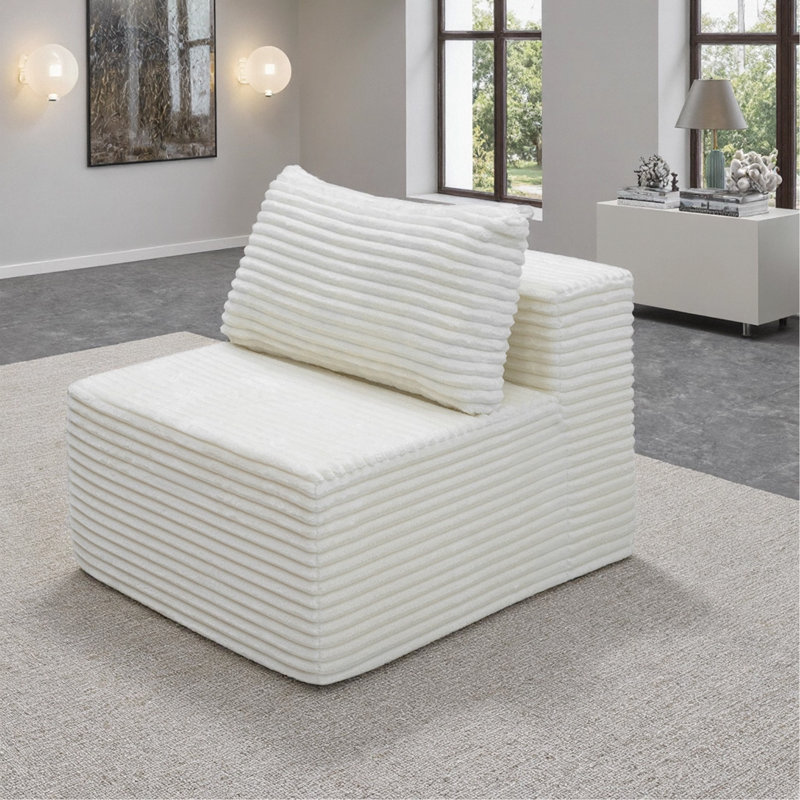 Single Chair-White, White
