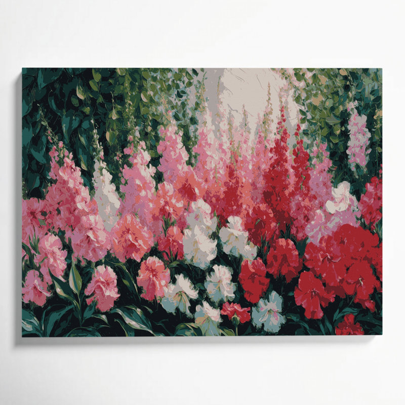 Impression sur toile Botanical Impatiens, H 11 po x l 14 po
