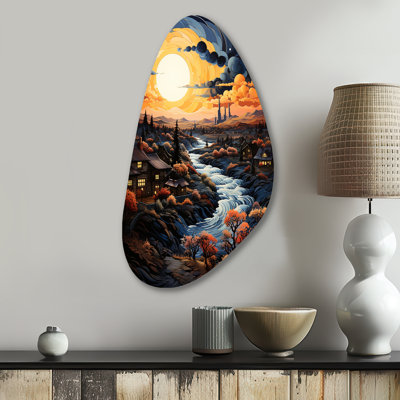 Jan - art mural asymétrique en métal Vangogh