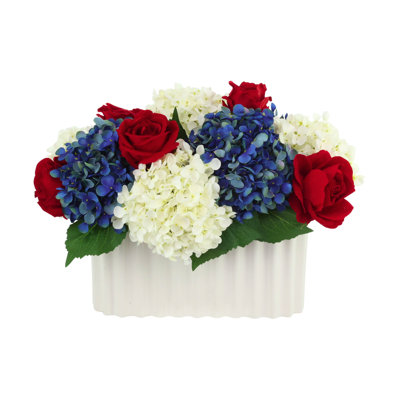 Americana Faux Floral in Vase