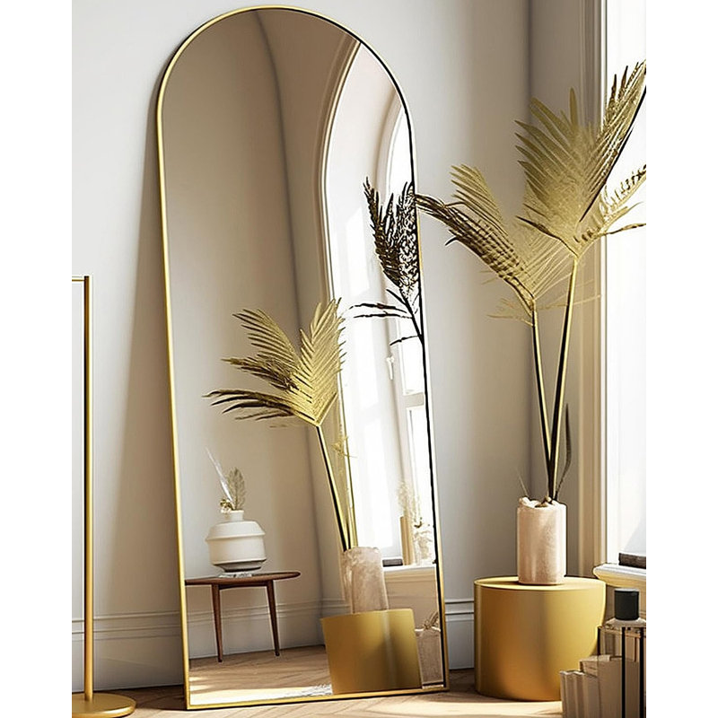 Briadale Aluminium Frame Arch Leaning and Freestanding Mirror