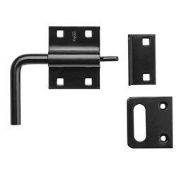 Black Heavy Duty Slide Bolt Gate Latch for Inswing and Outswing Gates