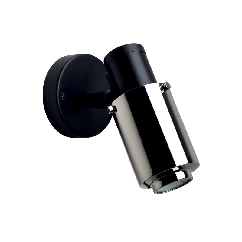 Biny LED Spotlight, Black/Polished Nickel