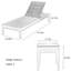 Fauteuil inclinable pour l'extérieur